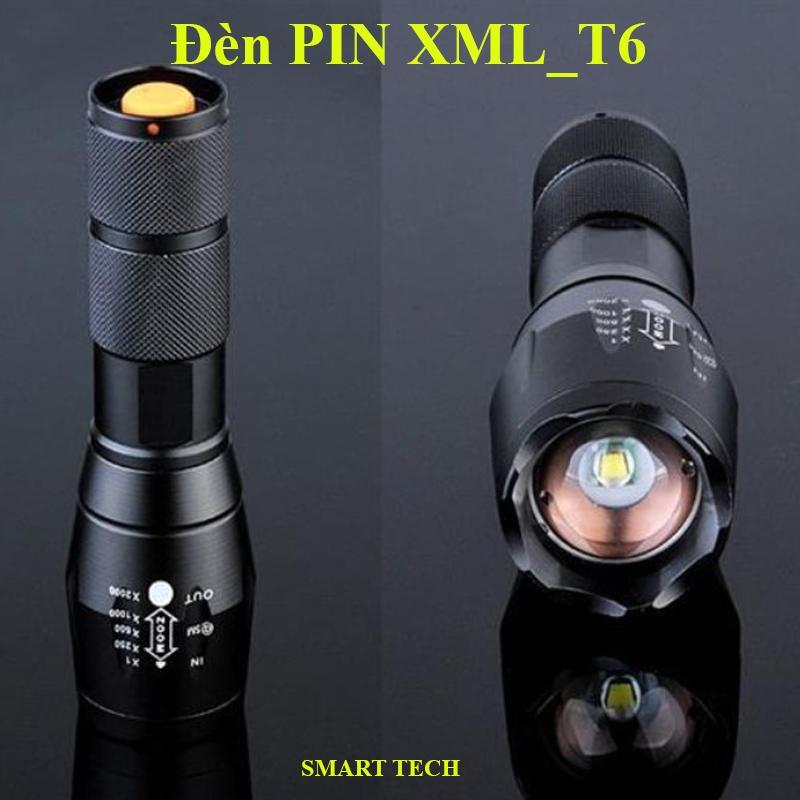 Đèn PIN XML_T6-Thiết Kế Nhỏ Gọn-Dễ Dàng Mang Theo-Hợp Kim Chống Nước-Pin Có Thể Sạc Lại-Độ Sáng Mạnh-Cự Ly Chiếu Sáng Xa