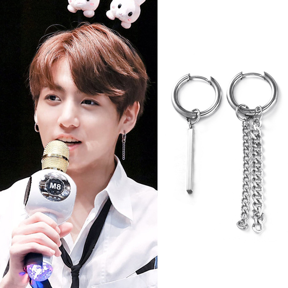 Đôi Hoa tai Bông tai nam nữ Titan bao đẹp bao ngầu