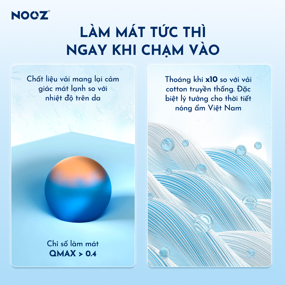 Vỏ Gối Ôm Lạnh NOOZ Vải Mát Lạnh Mềm Mịn Nhiều Màu Có Khóa Kéo 37x100cm