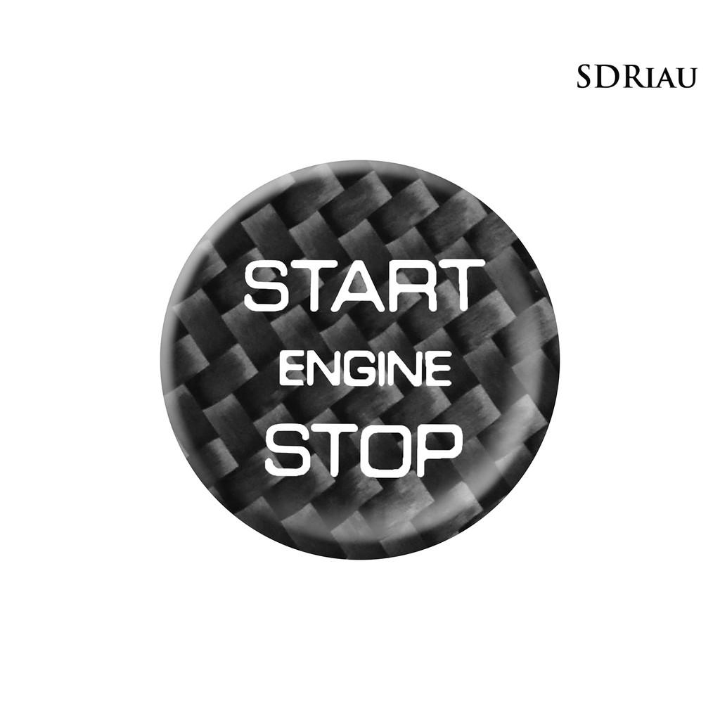 Miếng Dán Trang Trí Nút Bấm Khởi Động Xe Land Rover Bằng Sợi Carbon Cao Cấp