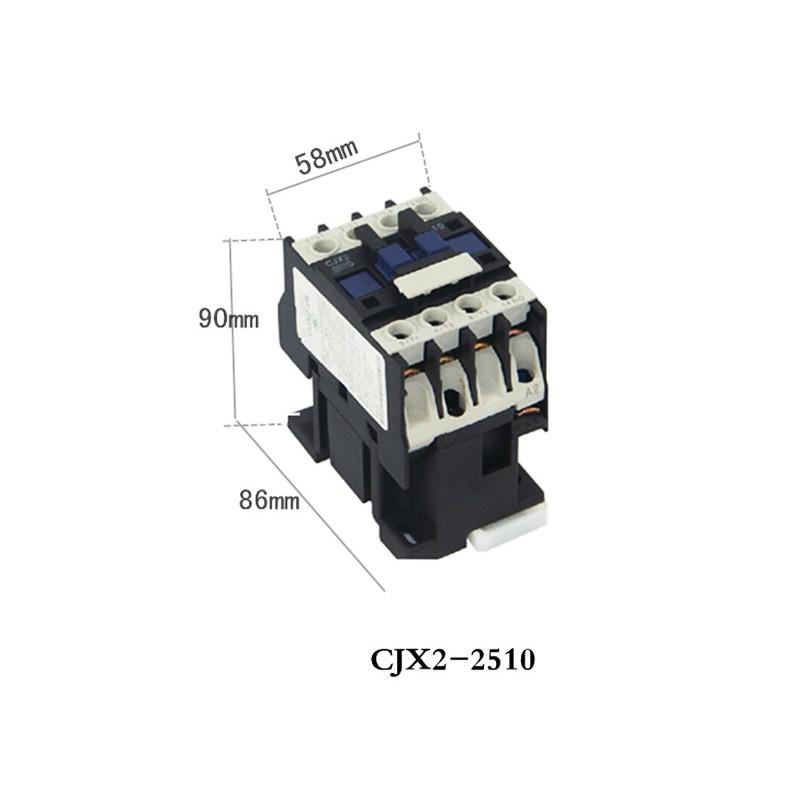 Khởi động từ contactor công suất lớn CJX2-2510 25A/220V kết hợp công tắc hẹn giờ ổ cắm hẹn giờ