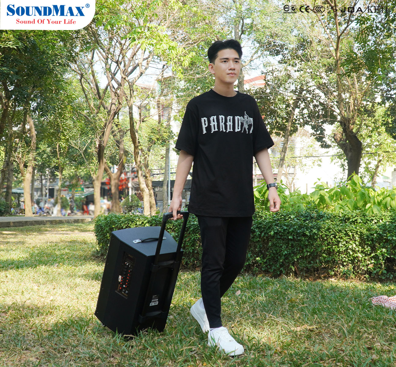 Loa Kéo Di Động Soundmax M-33 - Hàng Chính Hãng - Bảo hành 12 tháng