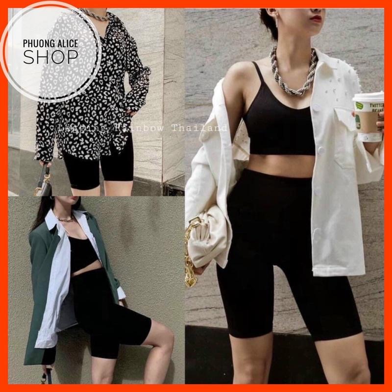 Quần ngố, quần legging lửng nữ co dãn, chất đẹp