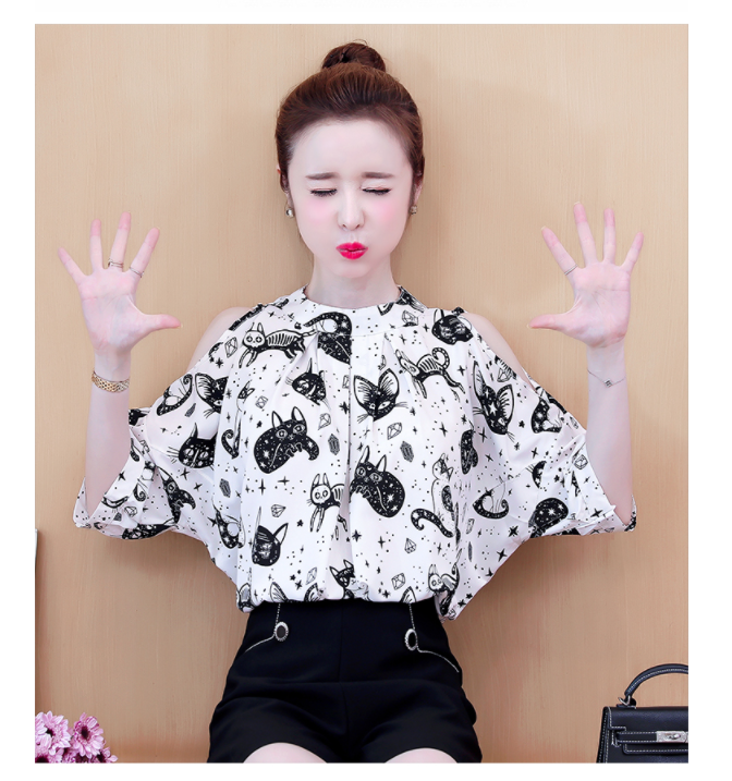 ÁO SƠ MI HỌA TIẾT CON MÈO A557_1