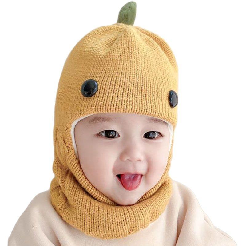 Doitbest Mùa Đông Đan Cho Bé Nón Len Khăn Quàng 1 Nón Bé Gái Bé Trai Beanies Mũ Ấm Áp Khủng Long Earflap Nón dành Cho Trẻ Em