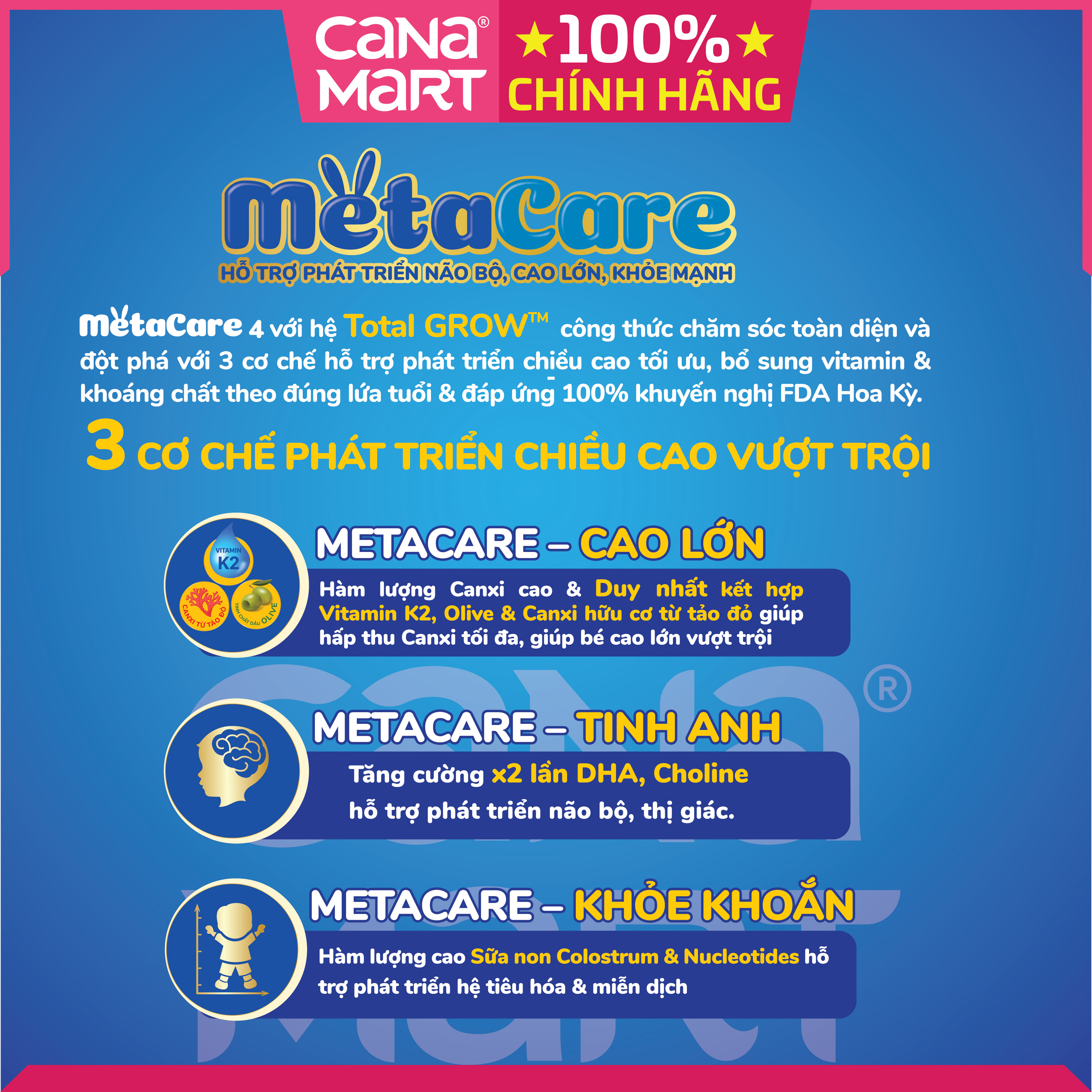 Thùng sữa nước Nutricare Metacare GOLD hỗ trợ hệ tiêu hóa và miễn dich