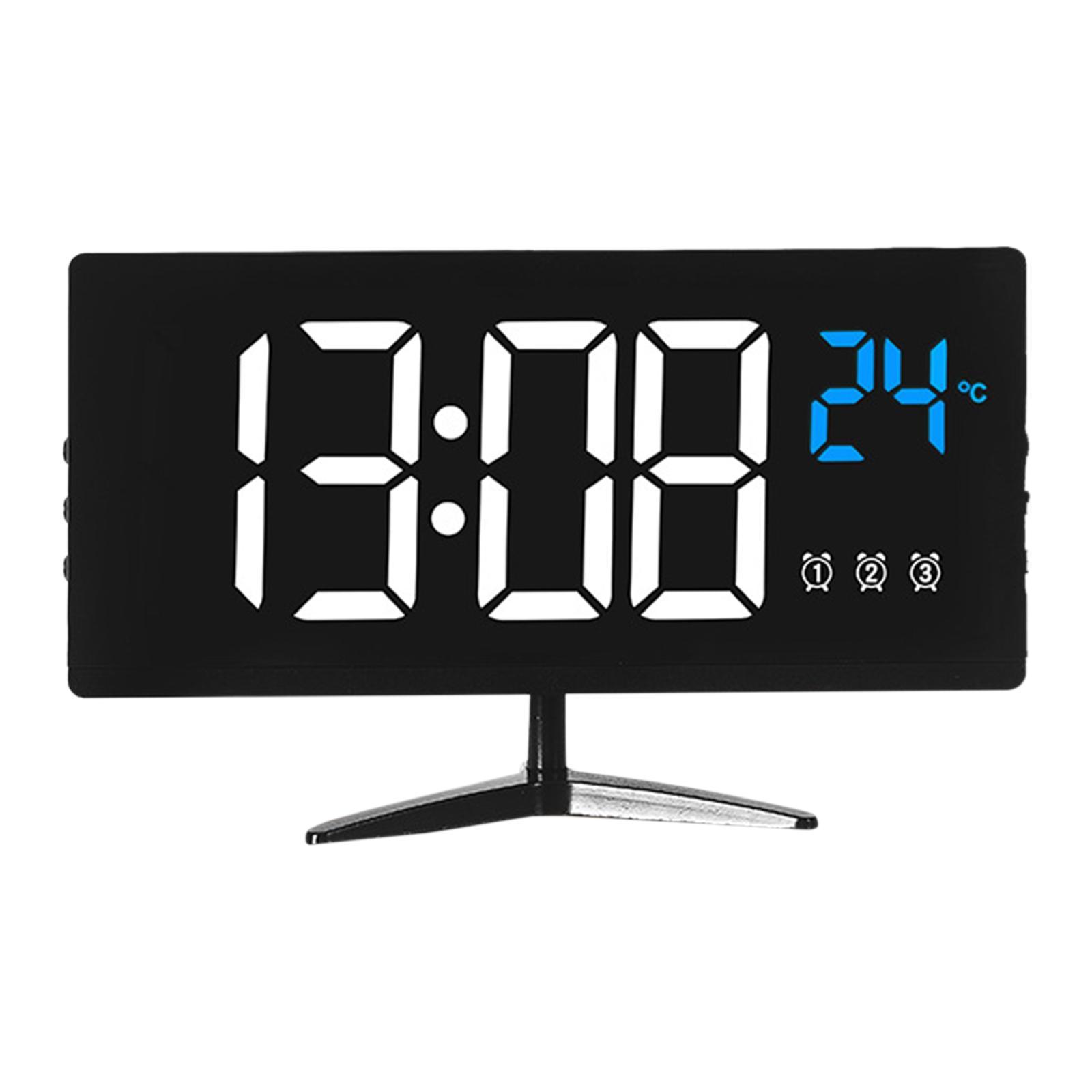 Electronic Table Digital Alarm Clock with Temperature Display Multi Function