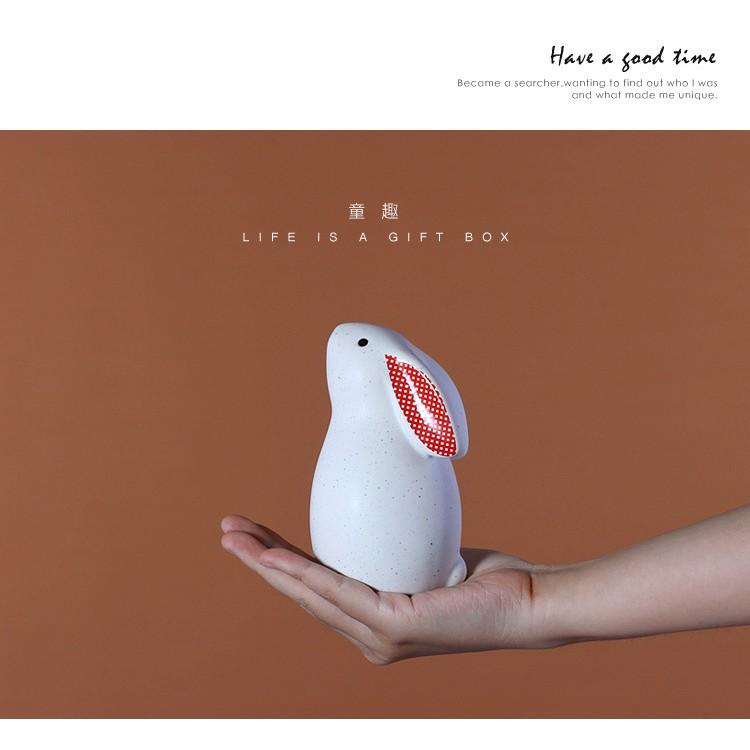 THỎ GỐM TRẮNG SIZE LỚN