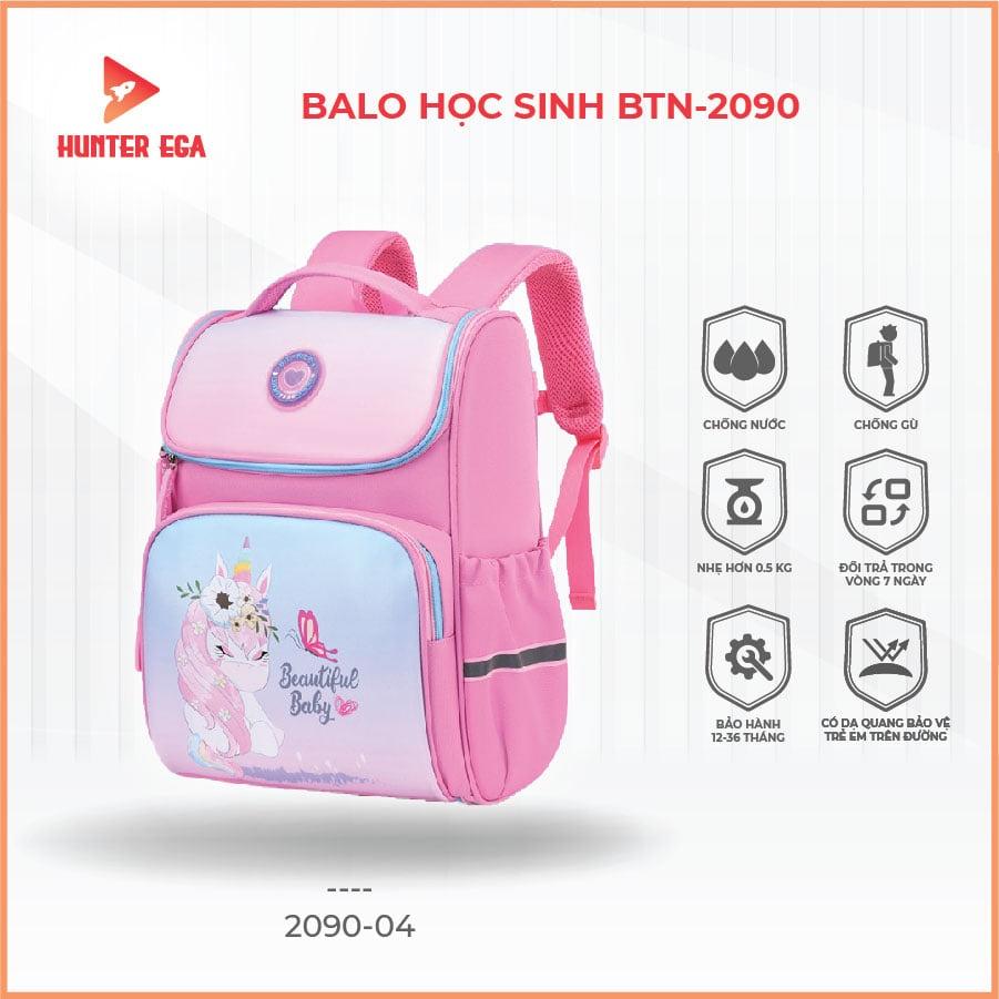 Balo Chống Gù Tiểu Học Bé Trai Bé Gái Bao Bền Đẹp 4 Màu BTN 2090