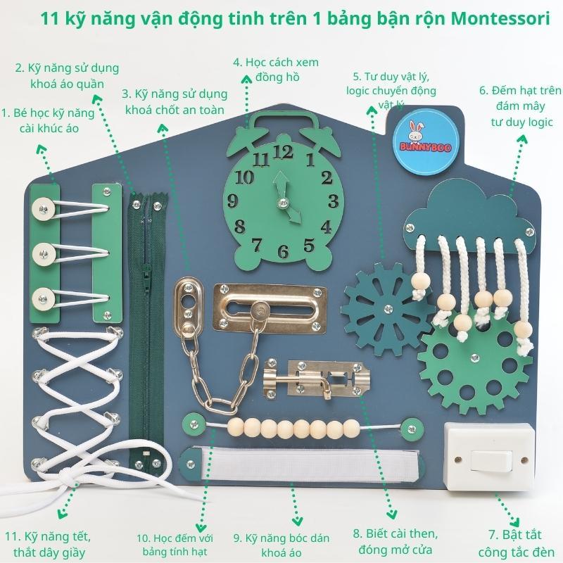 Busy board bảng bận rộn phát triển tư duy giúp bé thông minh