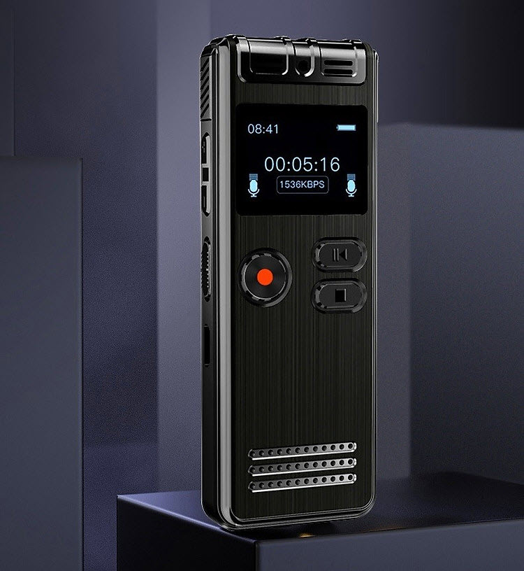 Kèm Thẻ Nhớ 8Gb - Máy Ghi Âm Chuyên Nghiệp GH-Q6 8G Màn Hình LCD Tích Hợp Loa Ngoài - Có Hỗ Trợ Nghe Nhạc MP3