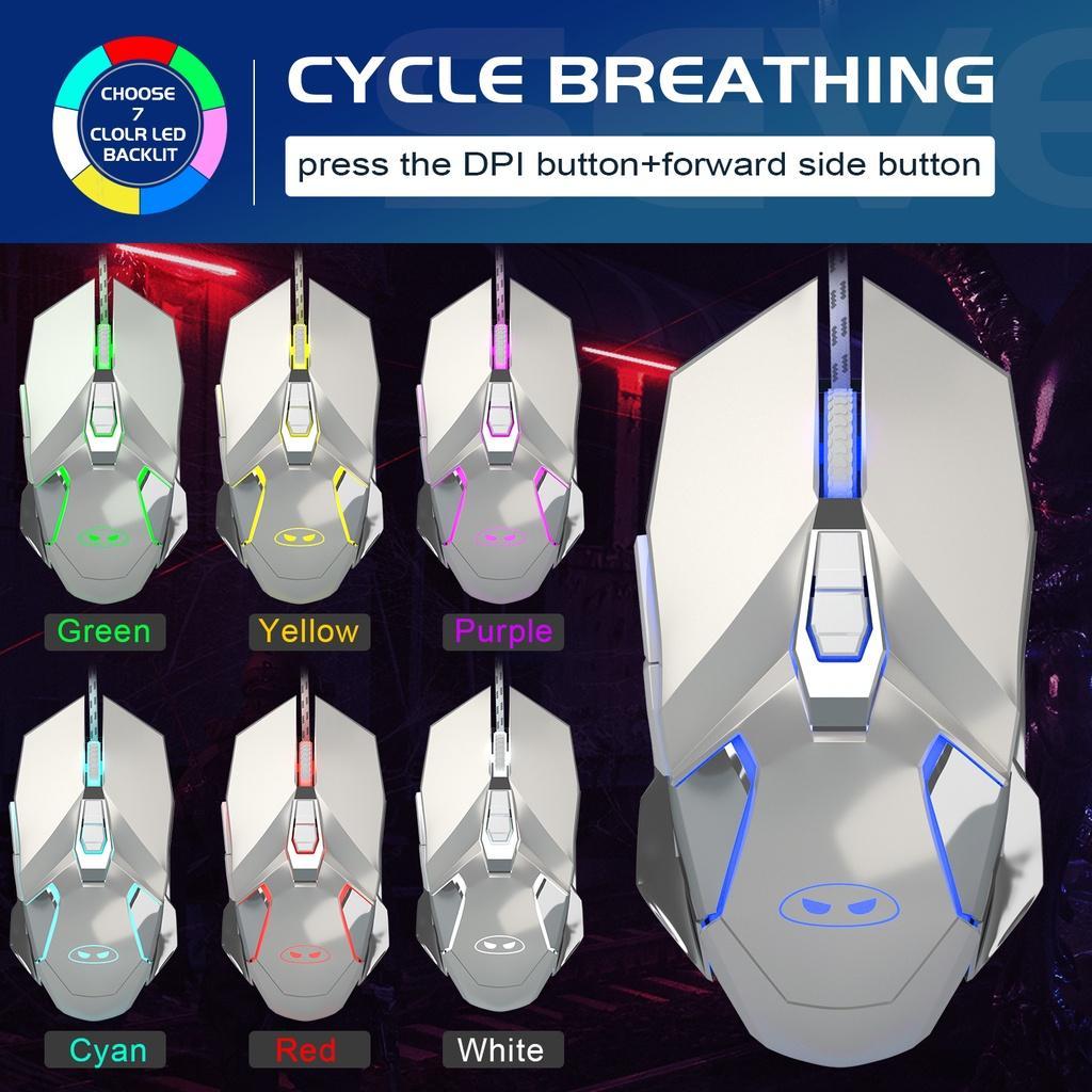 Bàn phím cơ MAGEGEE 104 phím và chuột gaming có đèn led switch xanh lam/đen cho máy tính xách tay