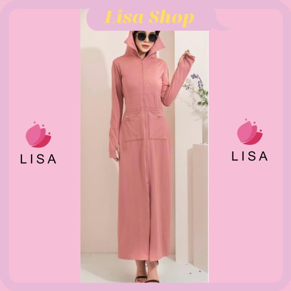 Áo chống nắng dài, áo chống nắng toàn thân vải thông hơi làm mát cao cấp, UPF50+ Lisa, M42