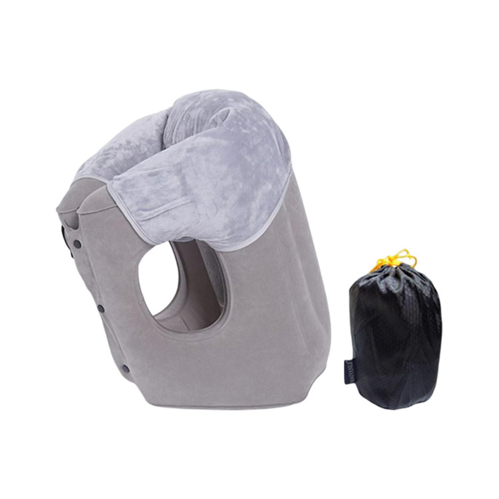 Inflatable Pillow with Drawstring Bag Inflatable Travel Pillow for Bus Train