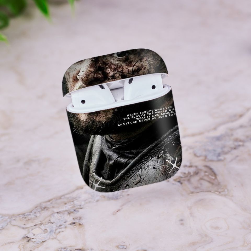 Miếng dán skin chống bẩn cho tai nghe AirPods in hình Game Of Throne - 1004 (bản không dây 1 và 2)