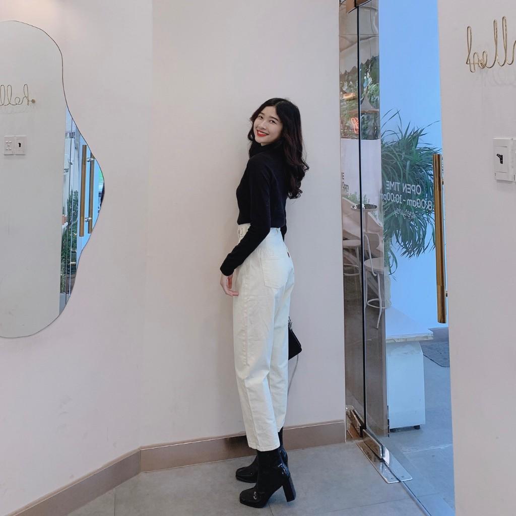 Quần Baggy Nữ KAKI Ống Suông - Quần khaki cạp cao (KKBG)