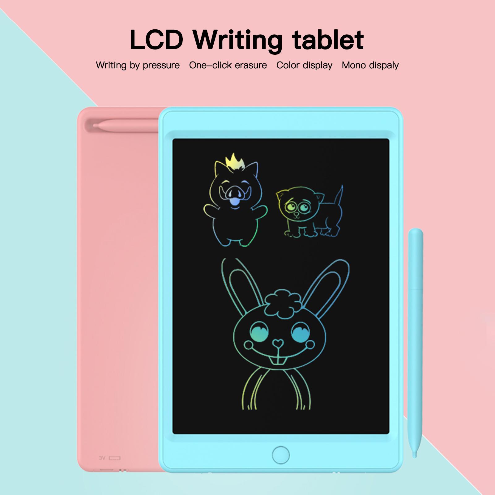 LCD Writing Tablet 10.5 Inch Doodle Drawing Pad Handwriting Colorful Board with Magnetic Stylus for Toddler Kids Office