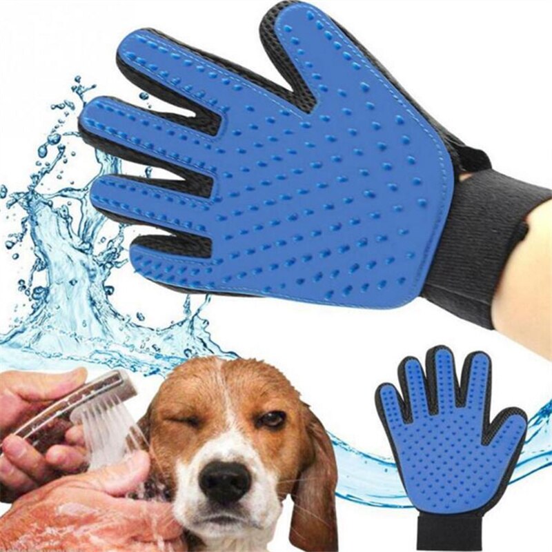 Găng Tay Tắm Chải Lông Rụng Cho Chó Mèo