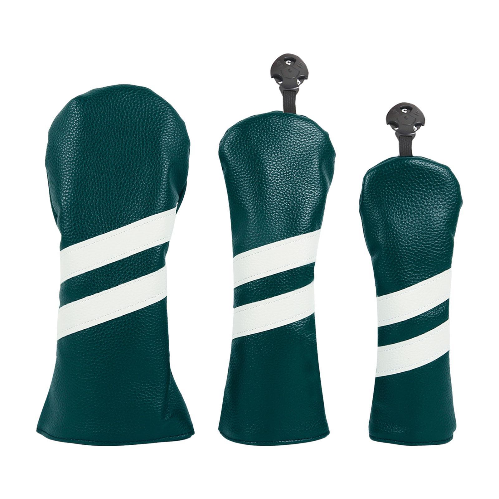 3 Pack Golf Club Covers, Golf Club Head Covers for Driver, Woods and Hybrid, Golf Driver Headcover to Golf Clubs