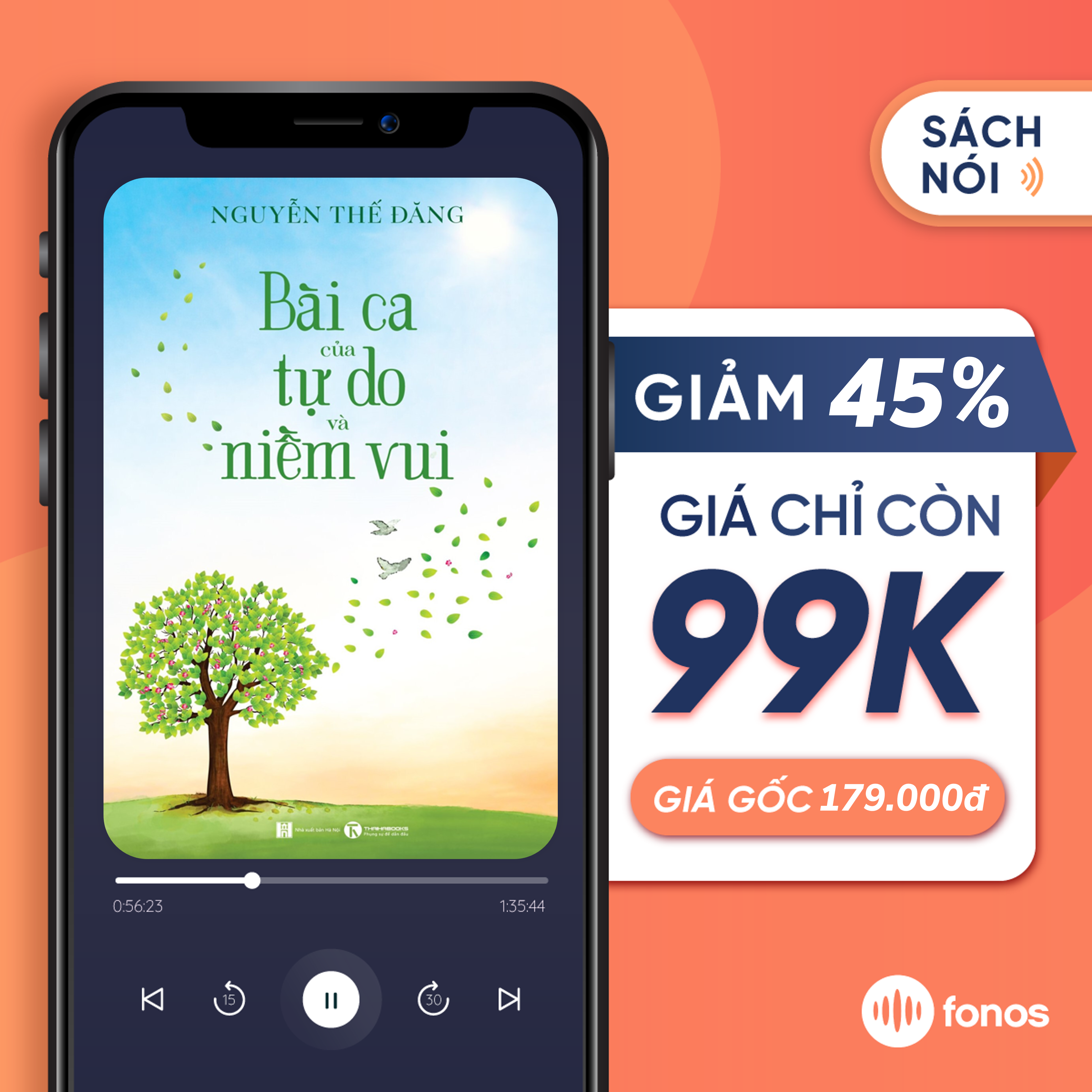 [e-voucher] Sách nói Fonos: Bài Ca Của Tự Do Và Niềm Vui