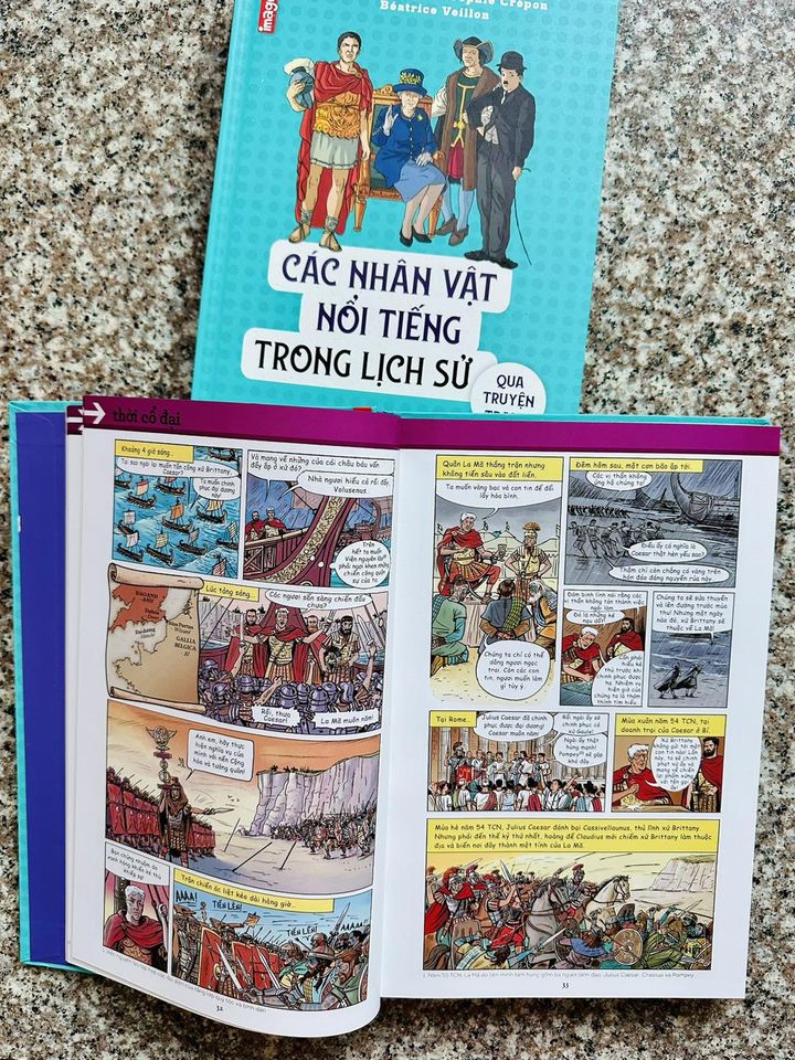 Các nhân vật nổi tiếng trong lịch sử qua truyện tranh