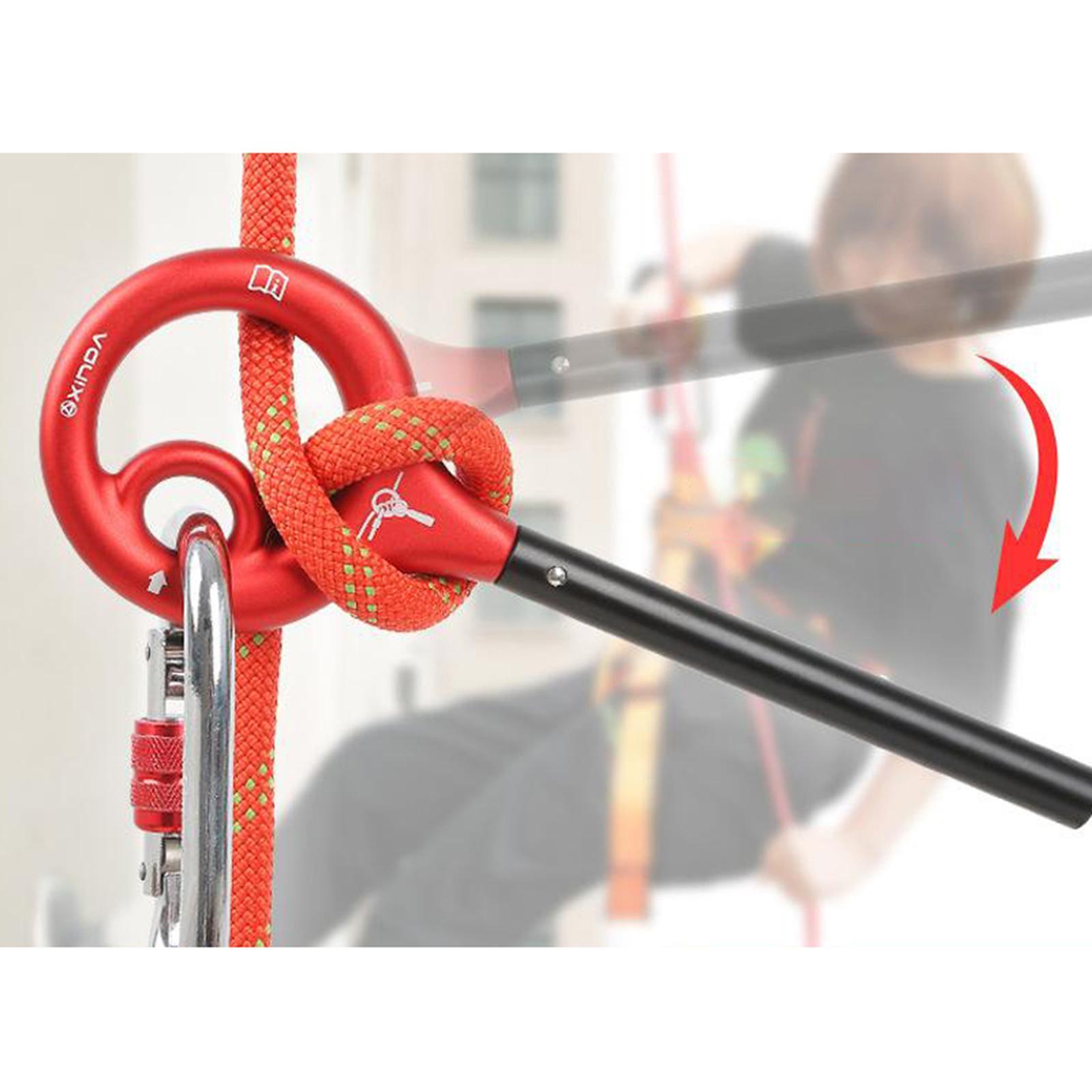 Climbing Rope Descender Rappelling Device Stop Rescuing Rappel