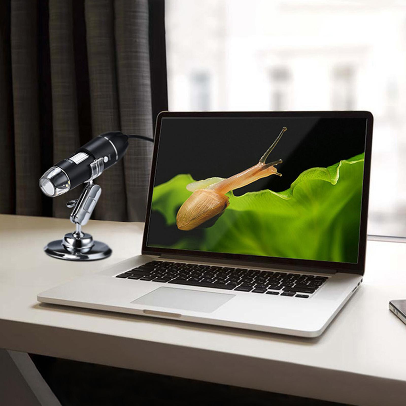 1600X USB Digital Microscope for Industrial View Hand-held Detecting with 8 White LED Lights Magnifier