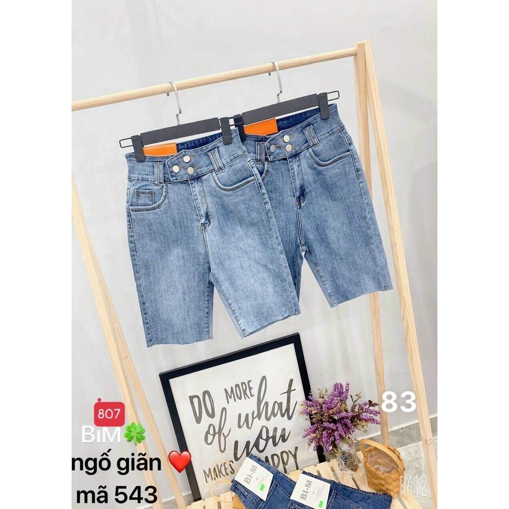 Quần Short Jean Nữ lưng cao King168 , Quần Sọt Nữ cao cấp NT573