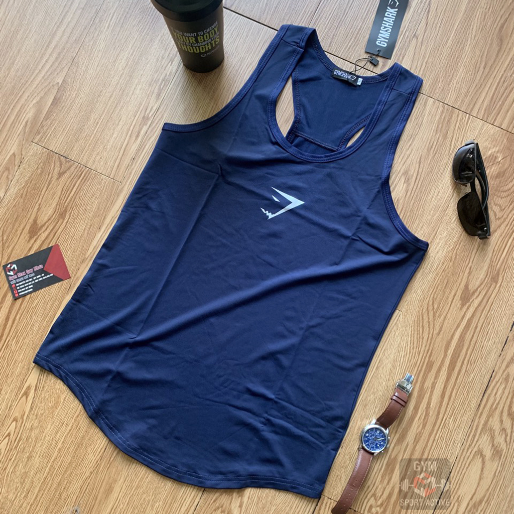 Áo ba lỗ nam thể thao áo tank tập gym nam tank GymShark thun poly 4 chiều