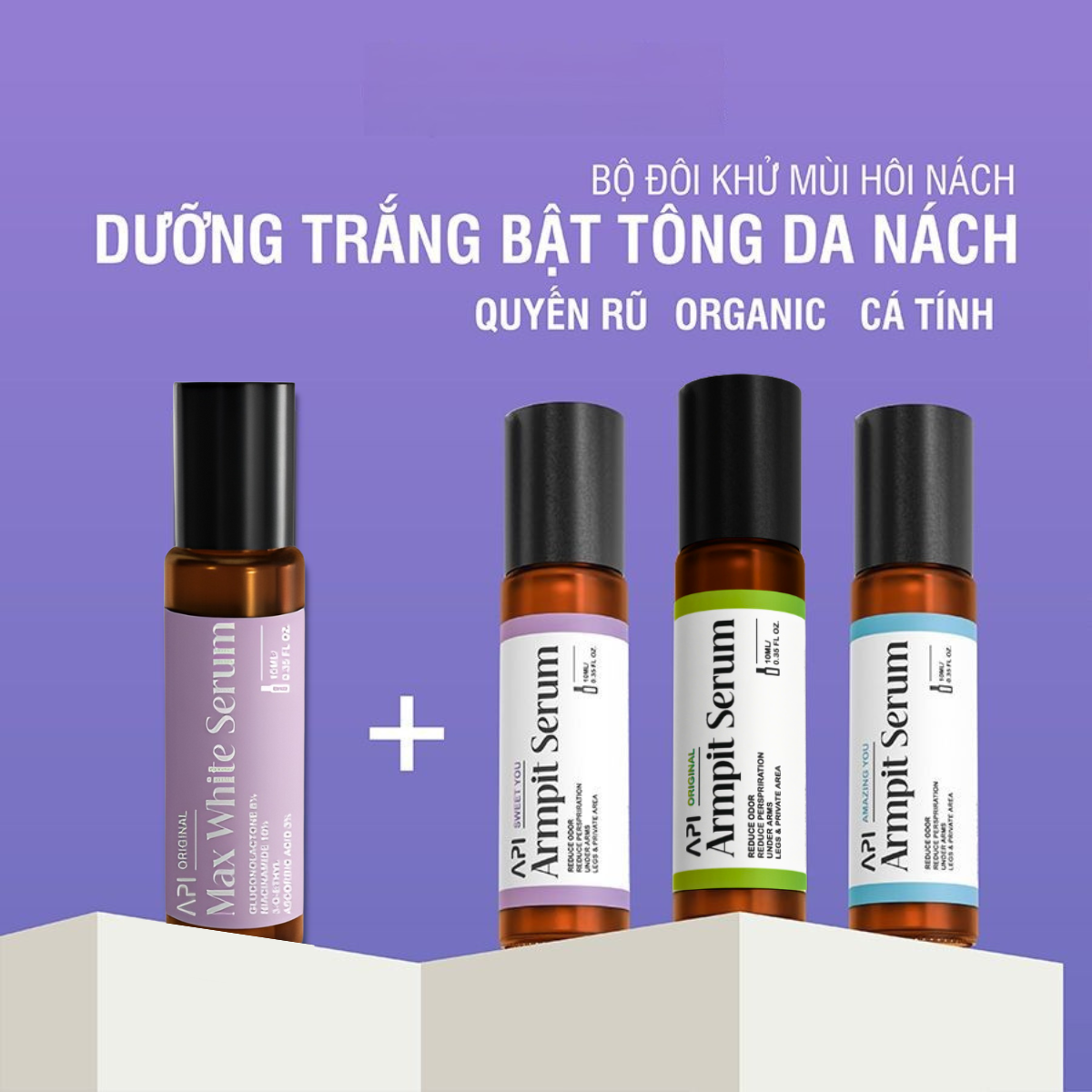 Son Nách Api - Lăn Khử Mùi Hôi Nách Hương Cá Tính Mee Natural Cho Nam Và Nữ 10ml