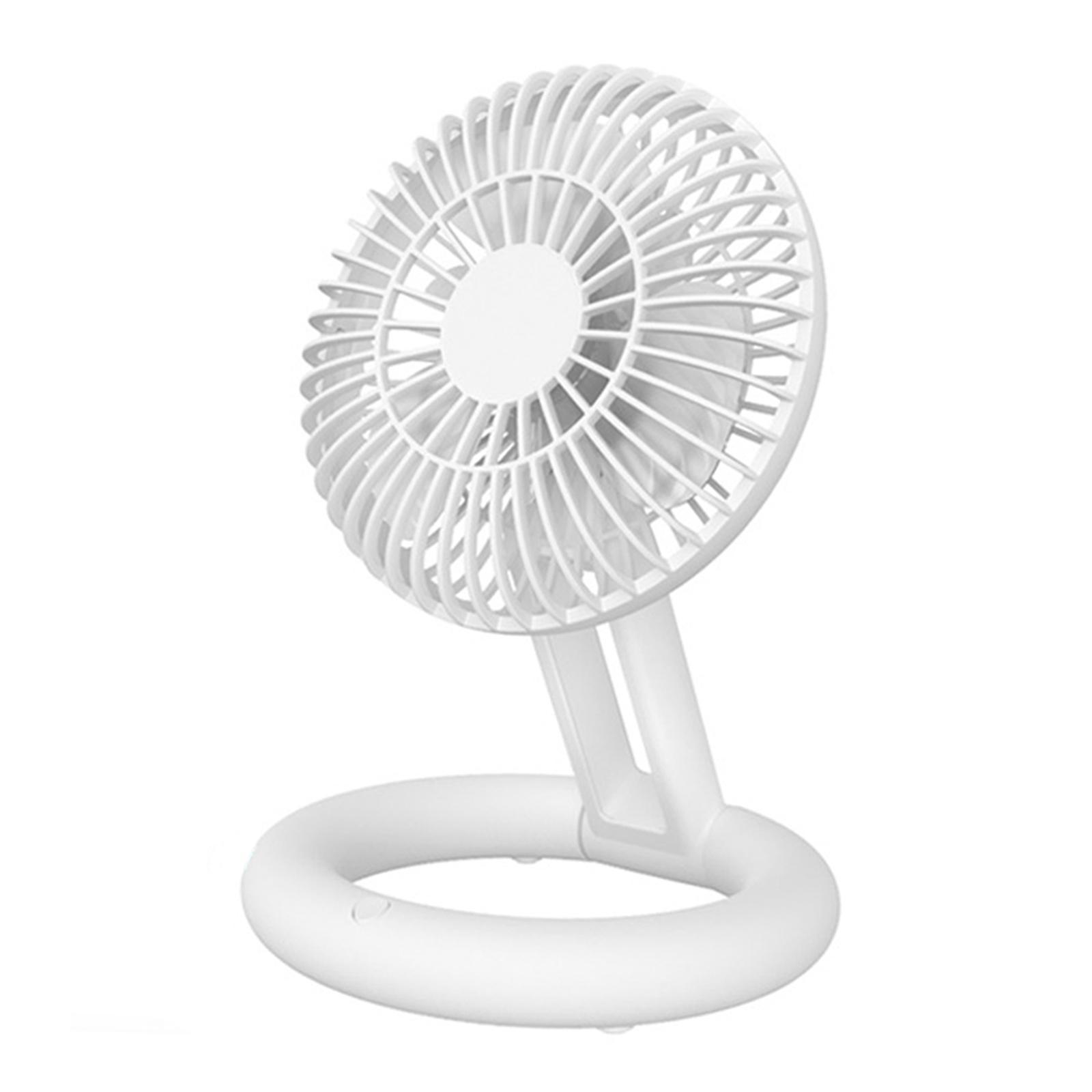 Portable Desk Fan Mini Fan for Desk Folding Small 3 Speeds Adjustment Personal Cooling Fan Makeup Fan for Desk Camping Bedroom