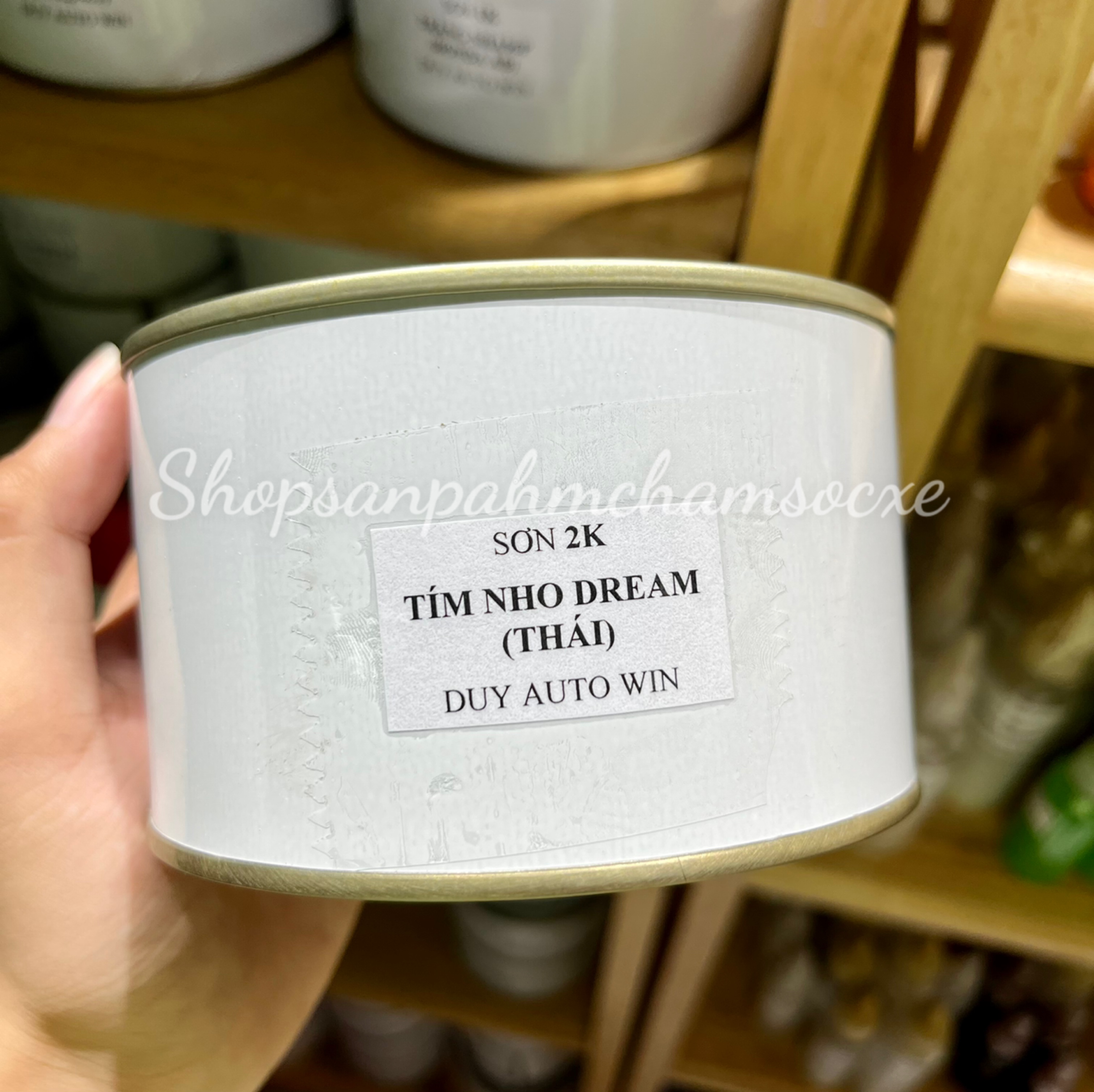 Sơn tím nho dream thái 1k đóng lon 500g 1kg - Sơn phủ bóng