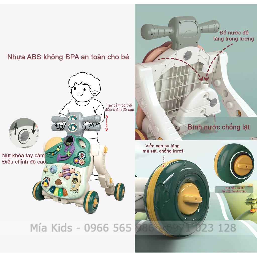 Xe Tập Đi  5in1 Cho Bé Biến Đổi 5 Chức Năng Có Bàn Chơi Phát Nhạc