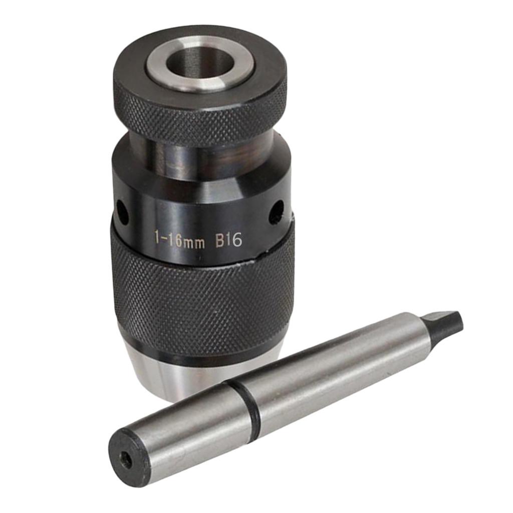 Steel Self Tighten Keyless Lathe Drill Chuck MT2-B16 Arbor Live Center 16mm MK2
