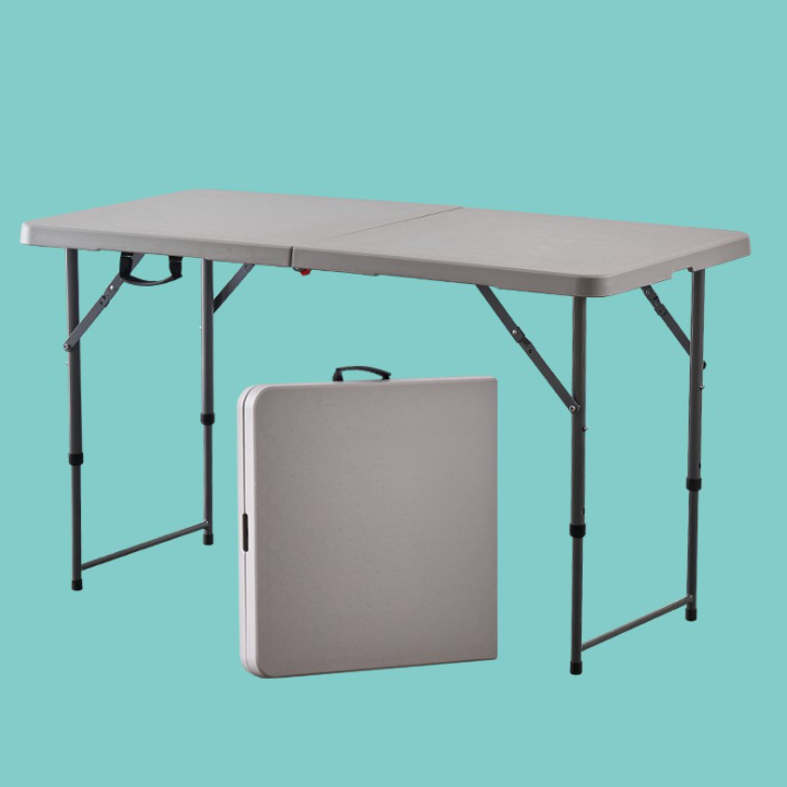 Bàn ăn gấp gọn ngoài trời - Bàn Ăn Du Lịch, Dã Ngoại Gấp Gọn Siêu Tiện Ích, KT 122x61 cm.