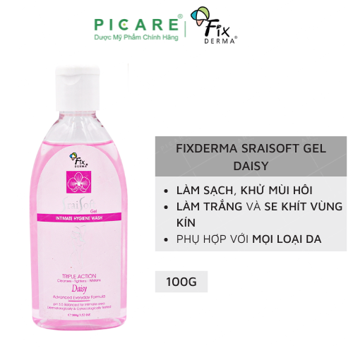 Dung Dịch Vệ Sinh Dạng Gel Hương Hoa Cúc Fixderma Srai Soft Gel – Daisy 100g