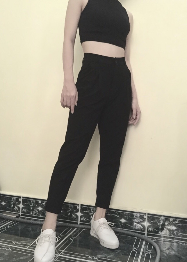 Quần tây baggy nữ ống đứng