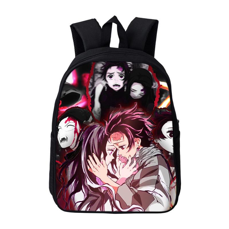 Anime Kamado Nezuko Ba Lô Cho Bé Demon Slayer Mẫu Giáo Túi Bookbags Trẻ Em Mini Trường Túi Trẻ Em Mầm Non Có Túi