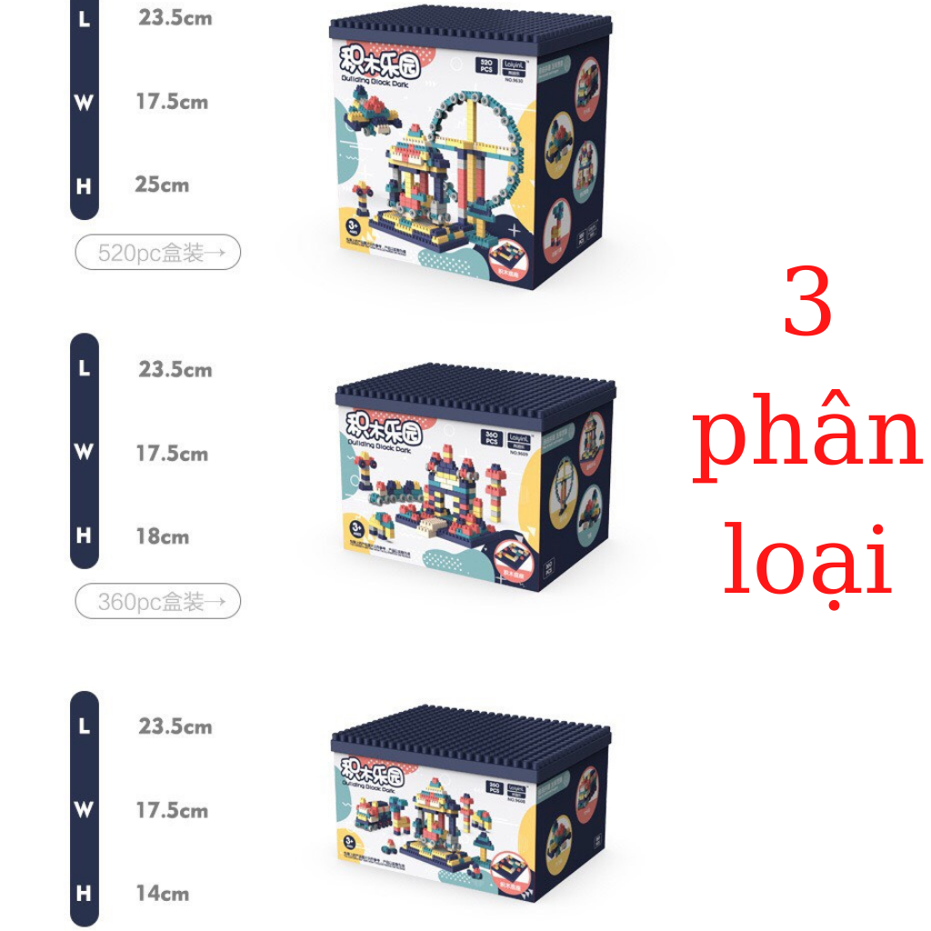 Đồ Chơi Sáng Tạo Ghép Hình Đu Quay Khổng Lồ Cho Bé