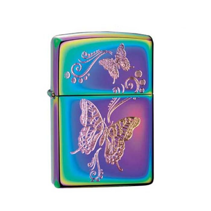 Bật Lửa Zippo Butterflies Spectrum Chrome Chính Hãng Usa