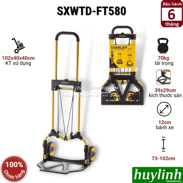 Xe kéo đẩy hàng 2 bánh Stanley SXWTD-FT580 - tải trọng 70kg