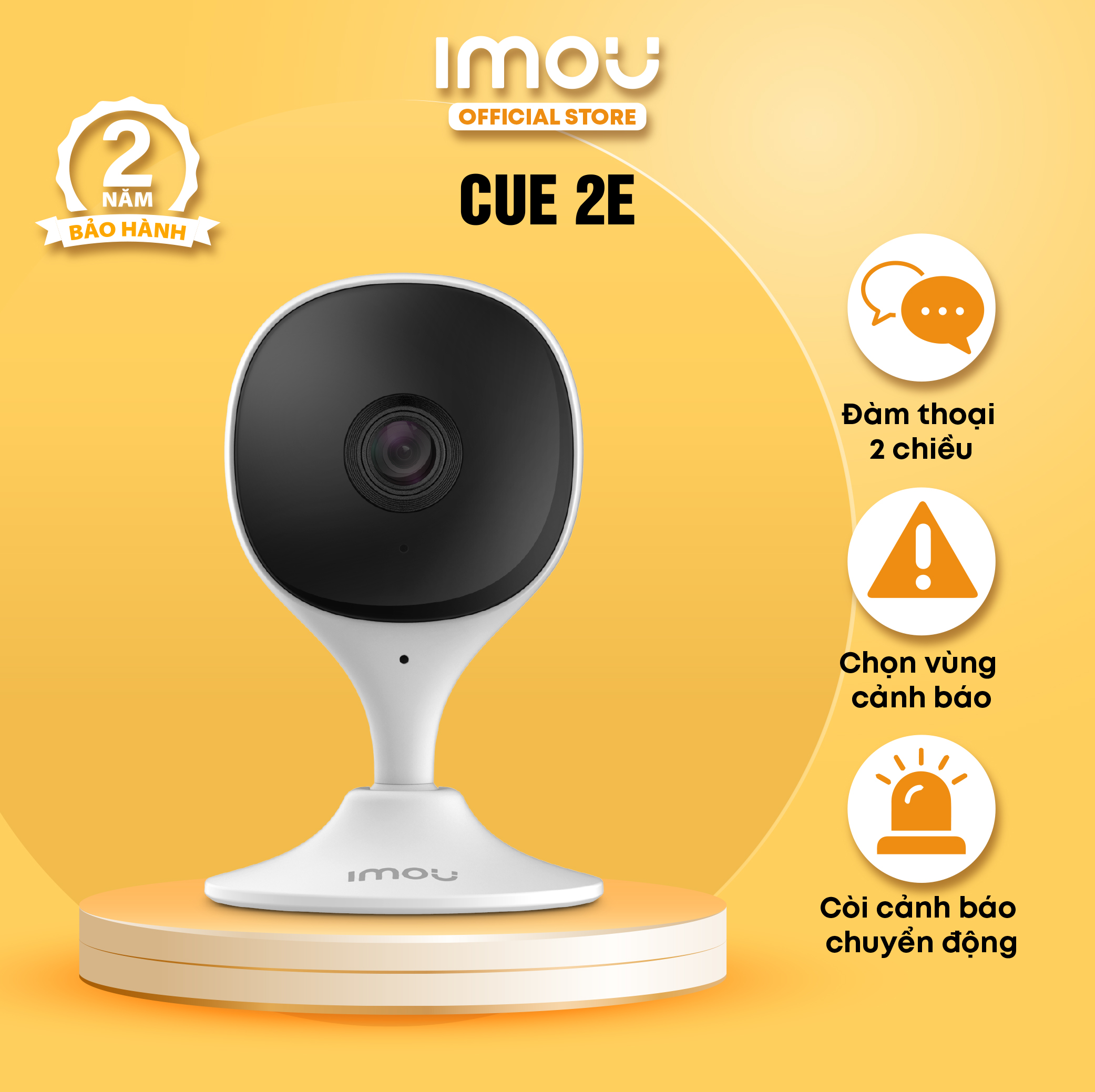 Camera Wifi Imou Cue 2E I Phát hiện con người I Đàm thoại 2 chiều | Báo động âm thanh bất thường I Hàng chính hãng