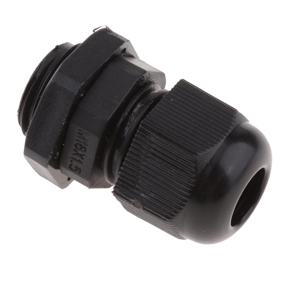 10 PC Chống Nước IP68 Nylon Tuyến Khớp Trắng Đầu Nối Dây M16