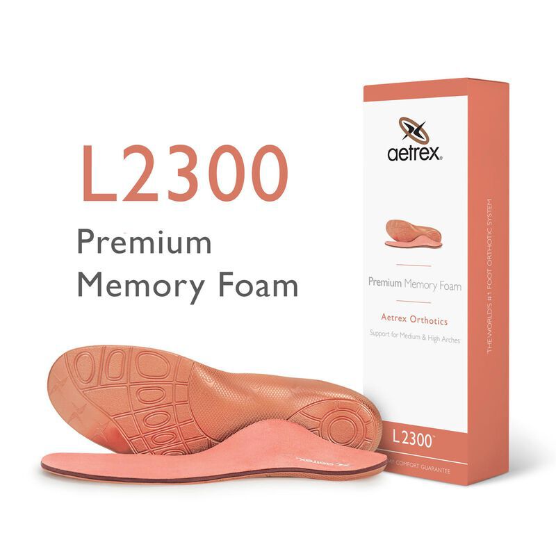 Lót giày y khoa nữ Aetrex Premium Memory Foam - Đế chỉnh hình cho chân từ vòm trung bình tới vòm cao