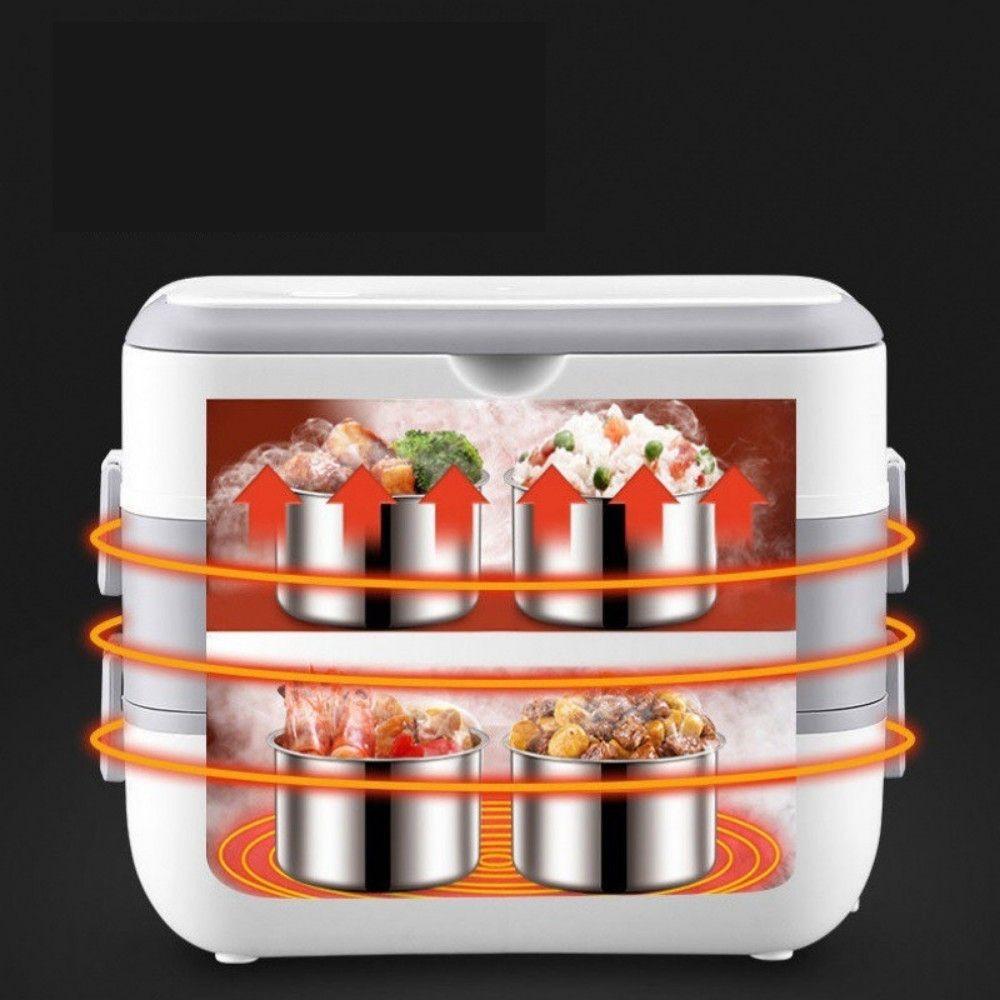 HỘP Ủ CƠM CẮM ĐIỆN ĐA NĂNG 4 NGĂN BUCOOK