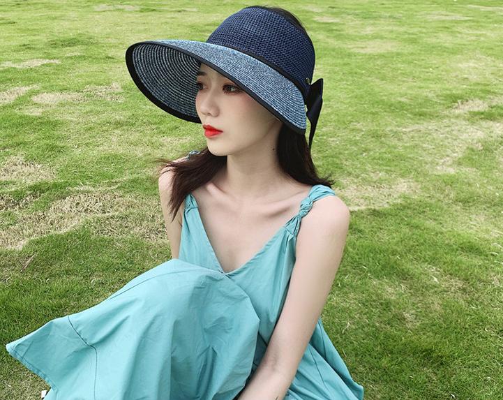 Mũ rộng vành chống nắng nửa đầu phong cách Hàn, nón chống nắng thời trang mới