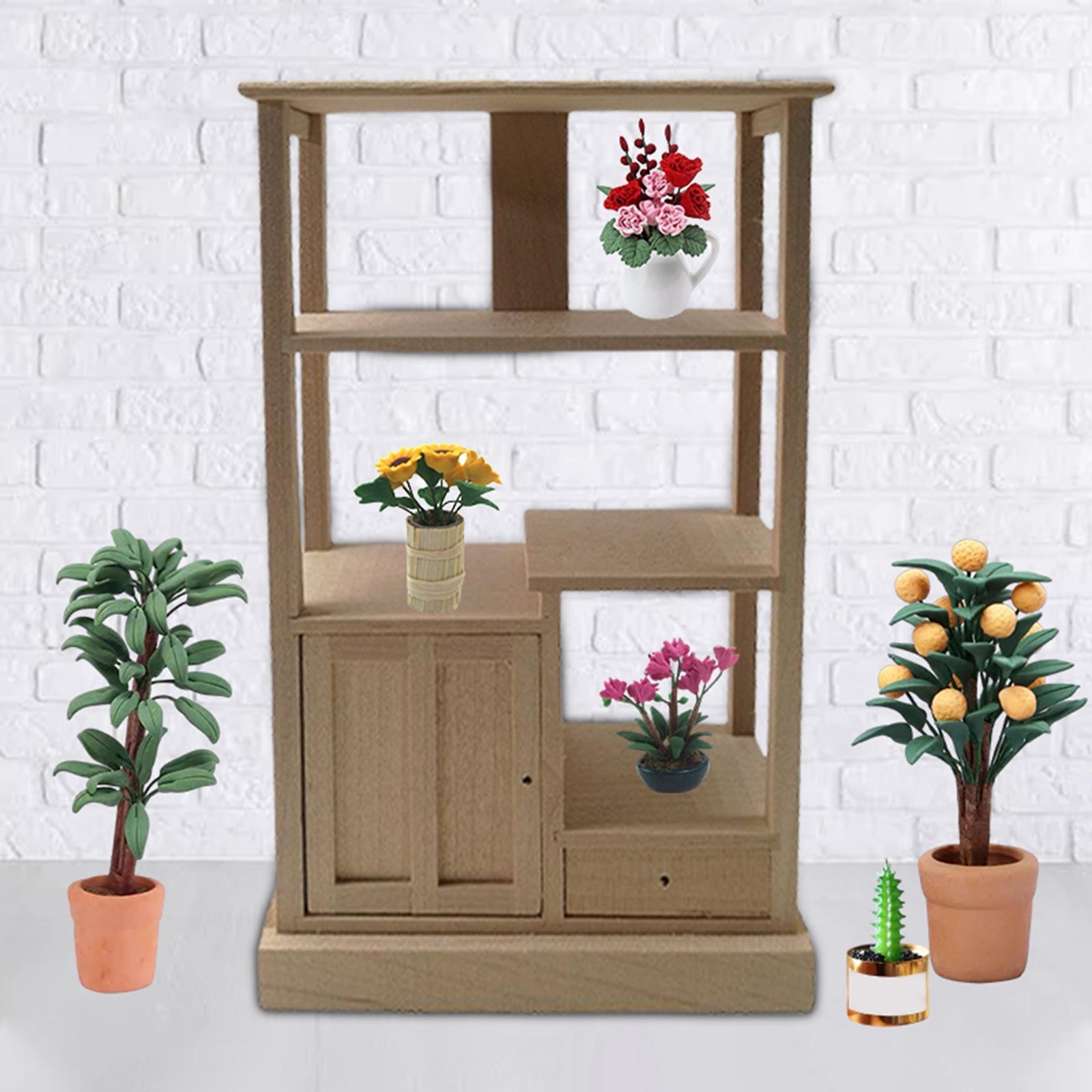 1:12 Scale Display Cabinet Toy for Dollhouse Accessories