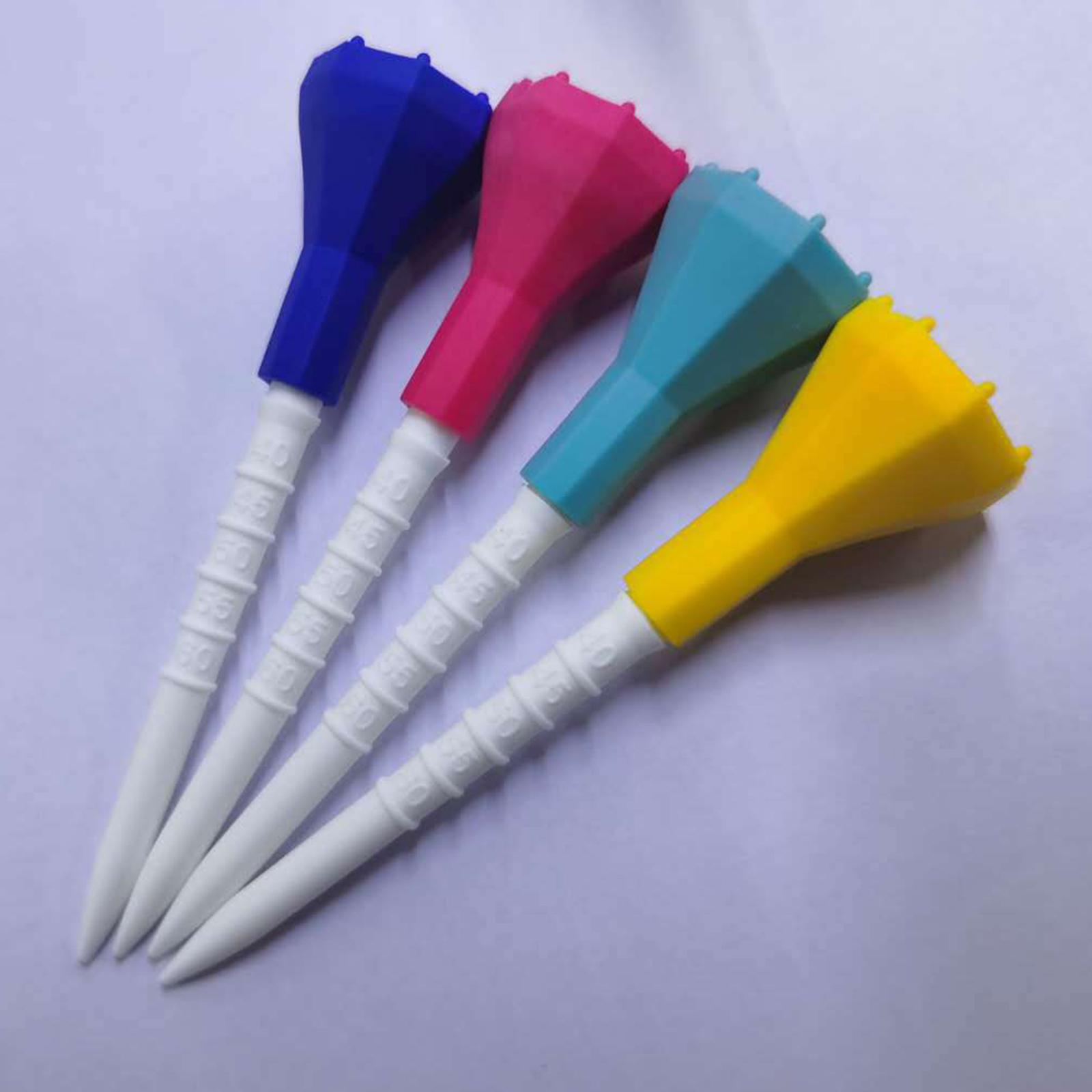 5Pcs Plastic Golf Tees 87mm Reusable Rubber Cover Top Golf Tee Golf Practice