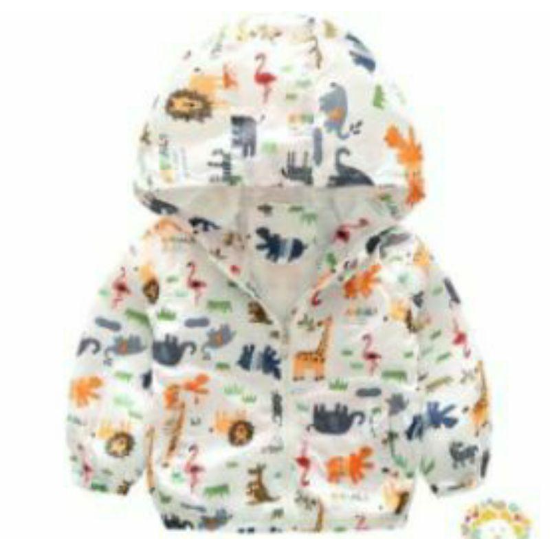 Áo khoát Dù 3D 2 lớp cho bé trai, bé gái(12_30kg