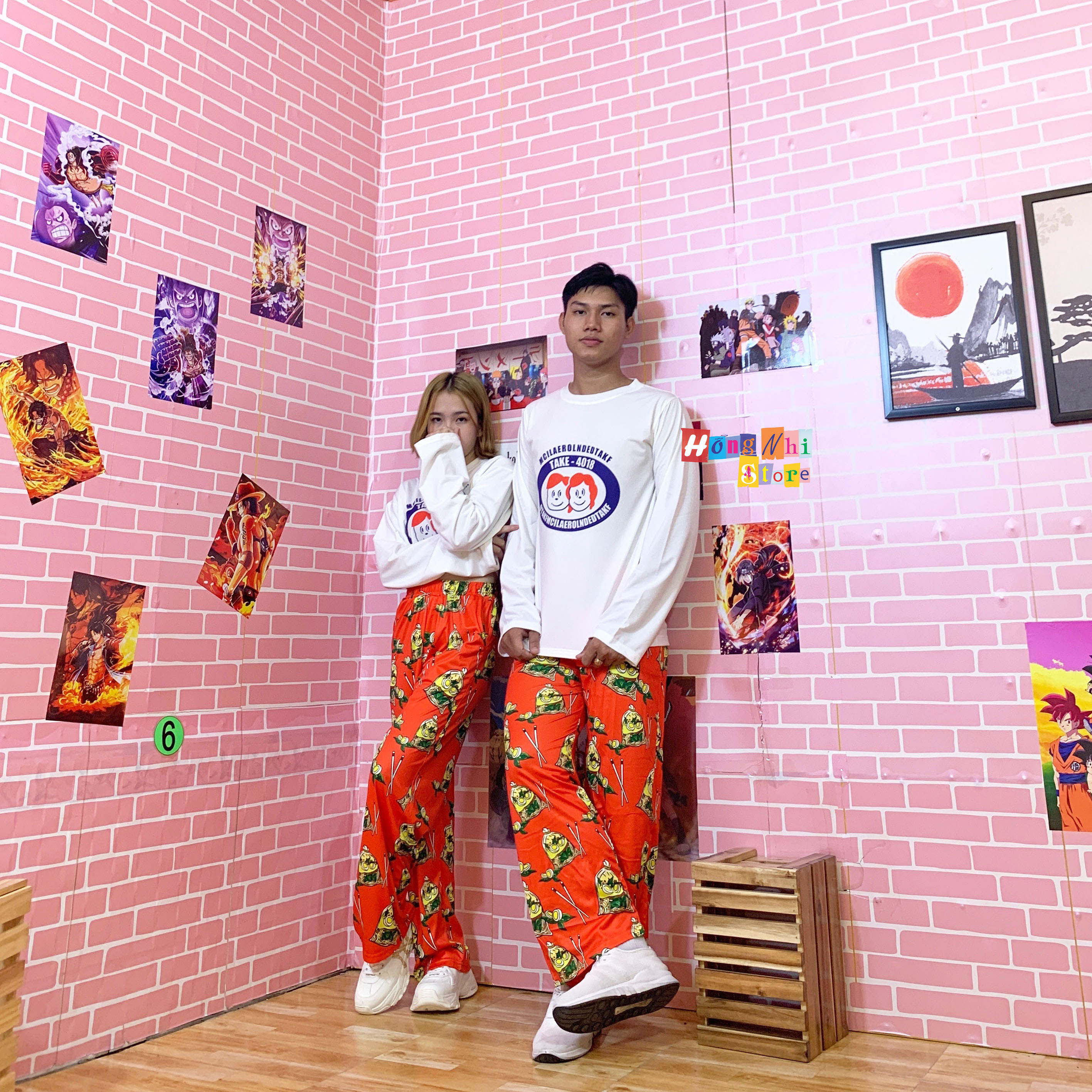 Quần Hoạt Hình Dài Ống Rộng Cartoon Pant V2 Oversize Ulzzang Unisex - MM